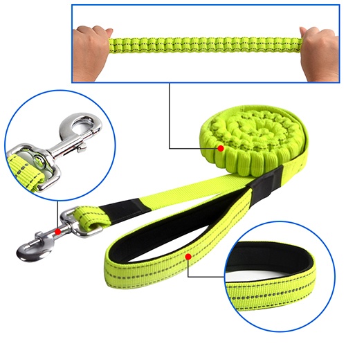 FOREYY Front Range Reflective Dog Harness and Leash Set-Green